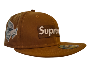 Used Supreme Money Box Logo New Era Brown