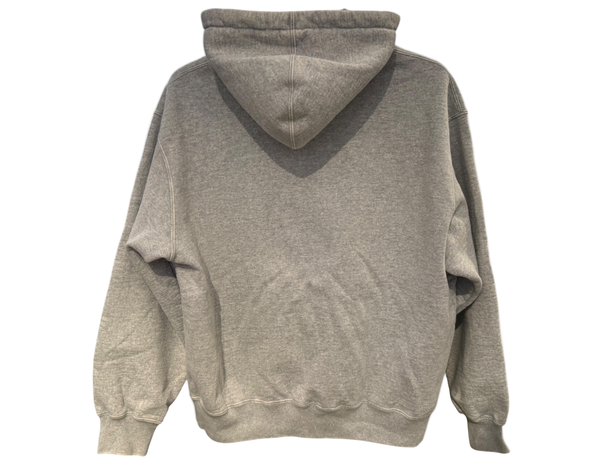 Used Supreme Washed Old English Hooded Sweatshirt Heather Grey