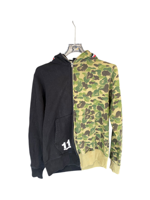 Used A BATHING APE BAPE Shark Hoodie – Black/Brown Camo