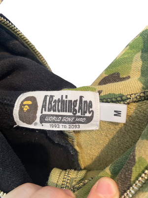 Used A BATHING APE BAPE Shark Hoodie – Black/Brown Camo