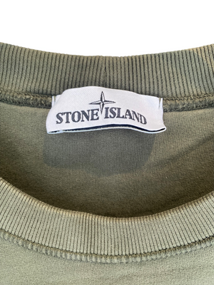 Used Stone Island Olive Crewneck