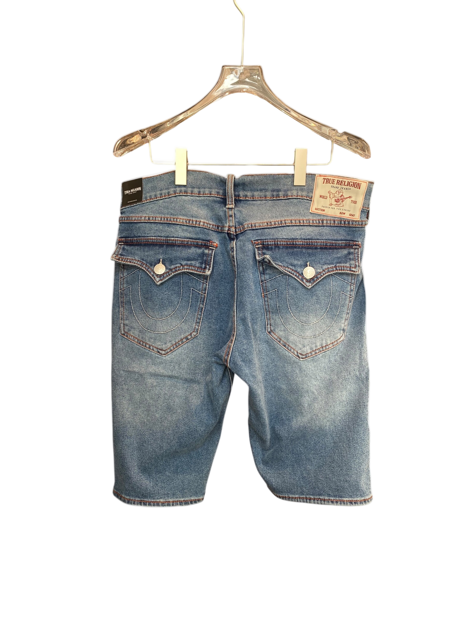 True Religion Rocco Relazed Jean Shorts Blue