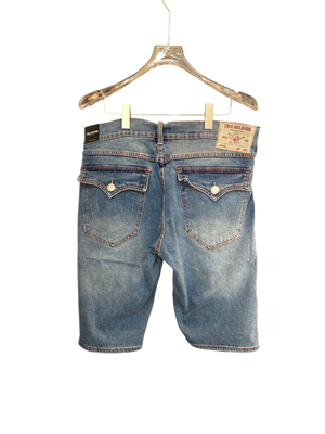 True Religion Rocco Relazed Jean Shorts Blue