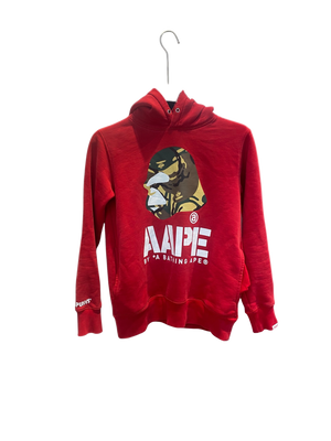 Used AAPE Red Camo Ape Head Hoodie