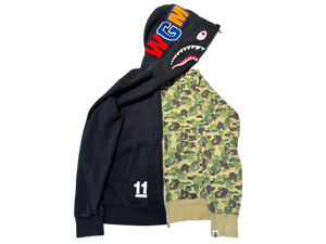 Used A BATHING APE BAPE Shark Hoodie Black/Brown Camo