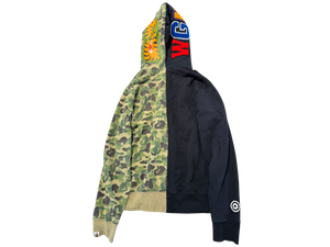 Used A BATHING APE BAPE Shark Hoodie Black/Brown Camo