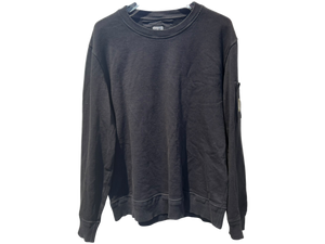 Used C.P Company Black Crewneck with Lenspocket