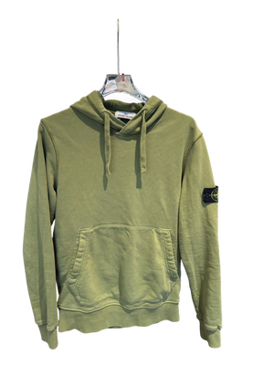 Used Stone island hoodie olive