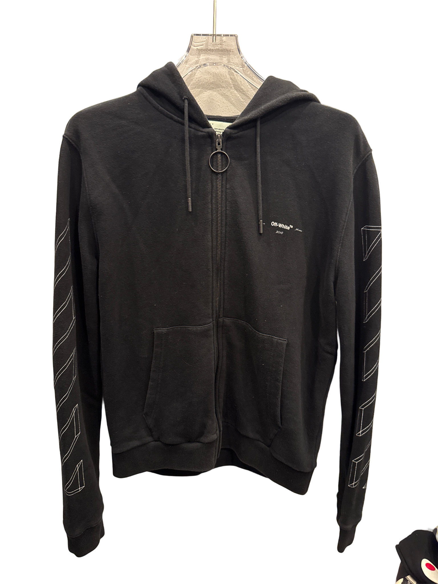 Used Off-white 3D Marker Arrows black Zip-up hoodie
