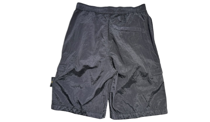 Stone Island Nylon Cargo Shorts Black