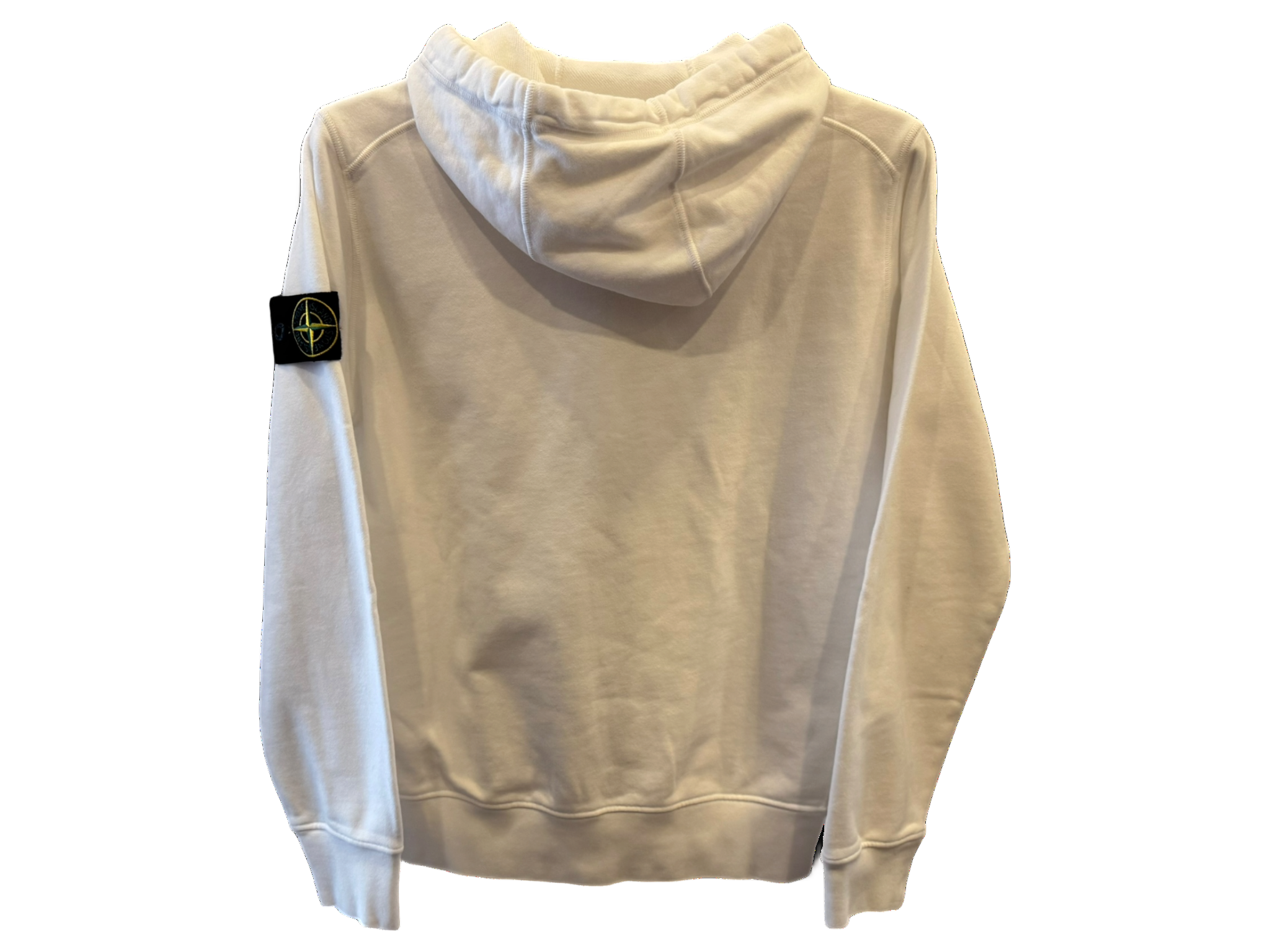 Stone Island Zip-Up Hoodie White