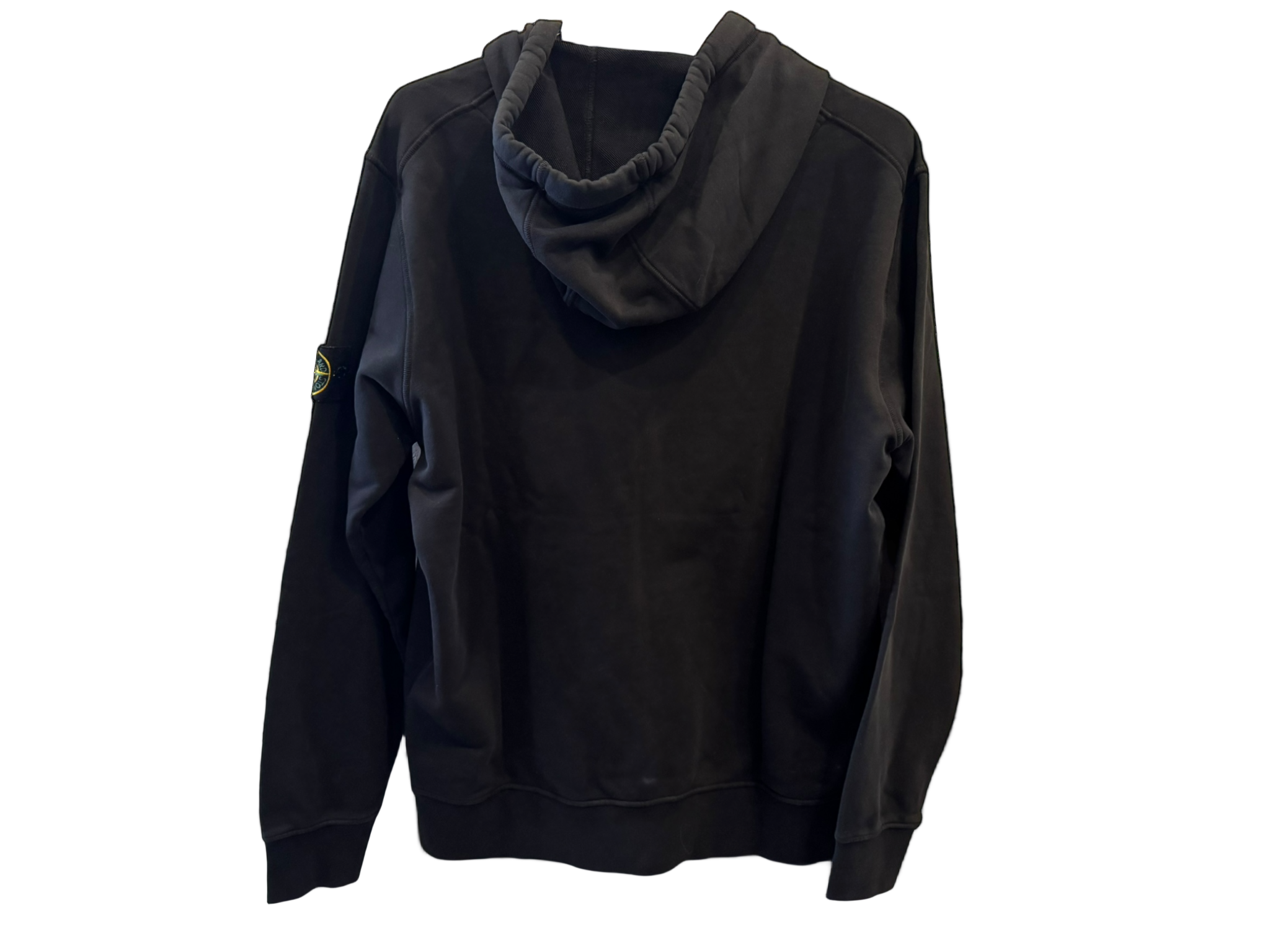 Stone Island Zip-Up Hoodie Black