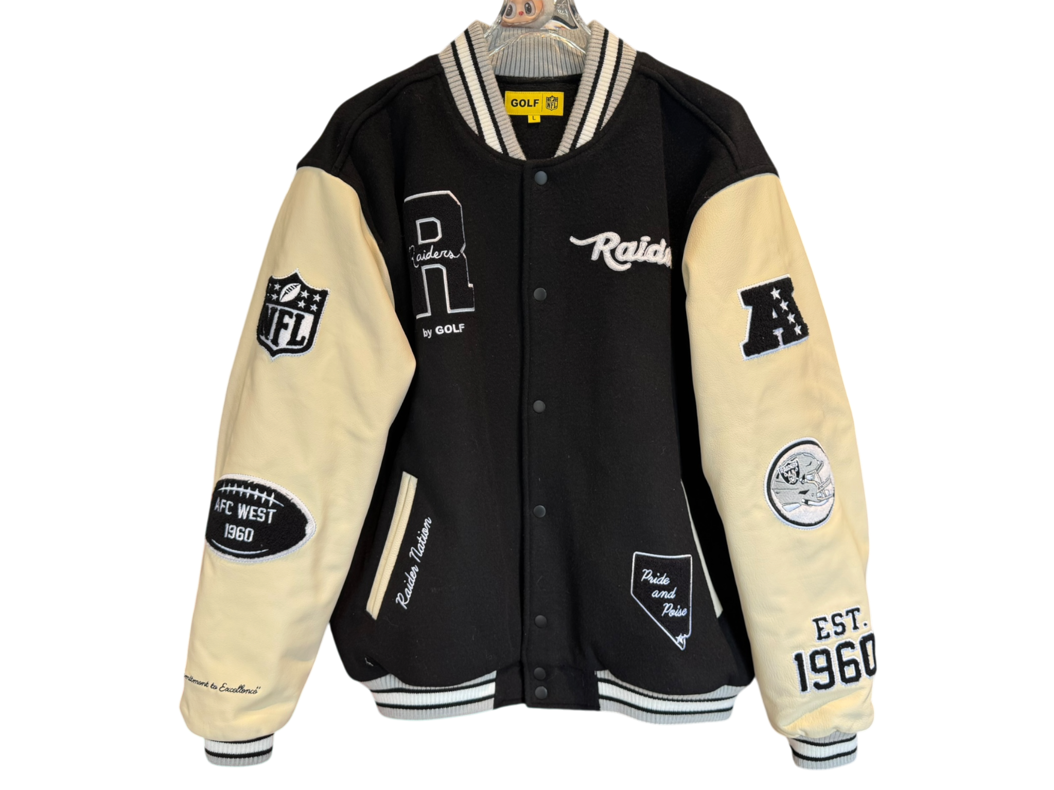 Used Men's Las Vegas Raider Golf Wang Varsity Jacket