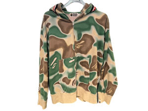 Used Bape Liquid Camo Shark Full Zip Hoodie