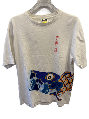 Used Bape Big Fish White Tee