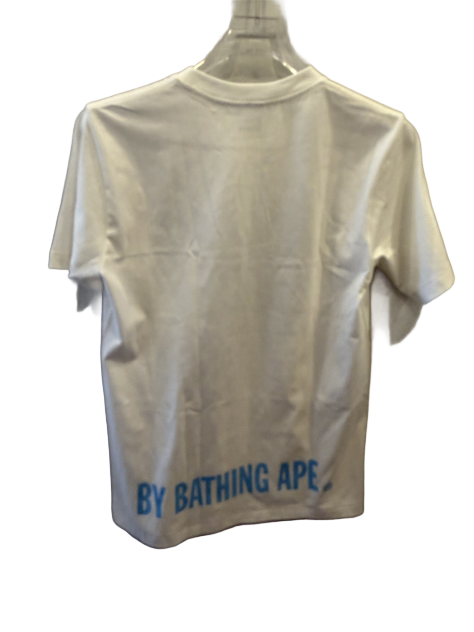 Used Bape Ape Head Star White Tee S