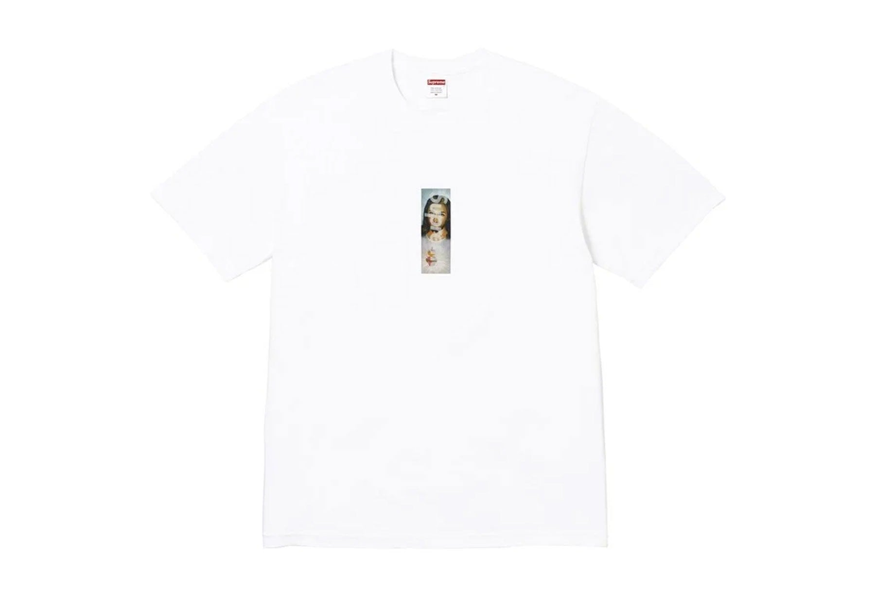 Supreme Prayer Card Box Logo Tee White