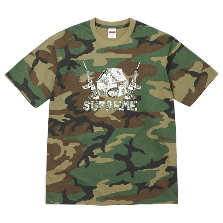Supreme Origami Tee Woodland Camo