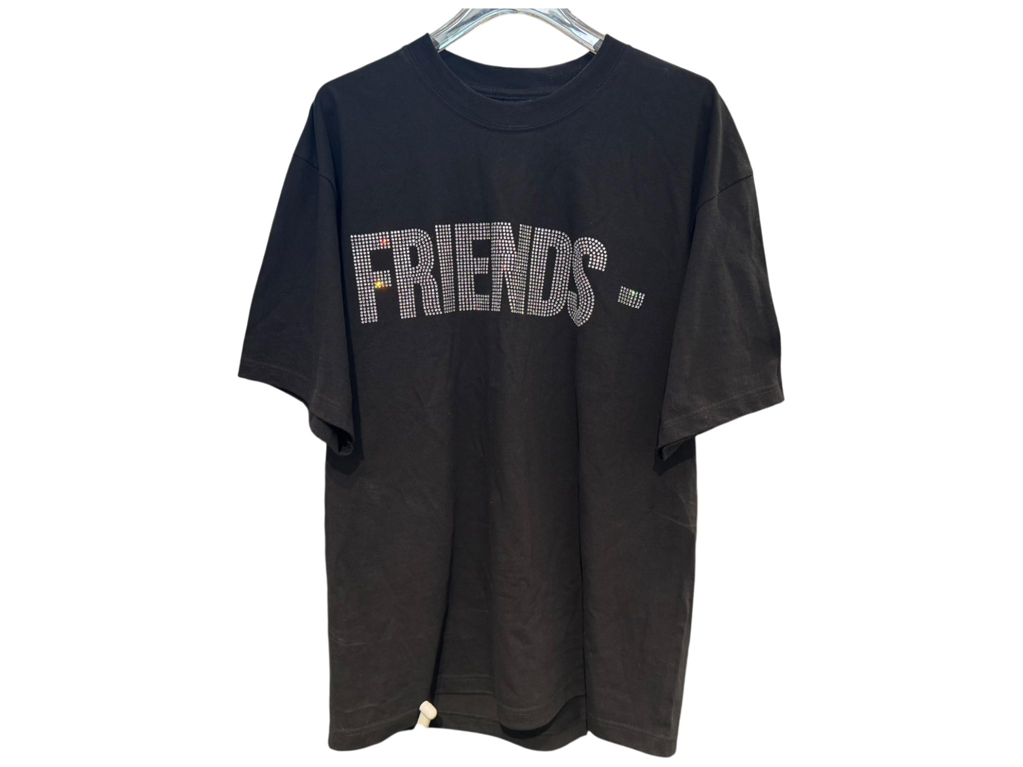 VLONE Friends Rhinestone Black T-Shirt