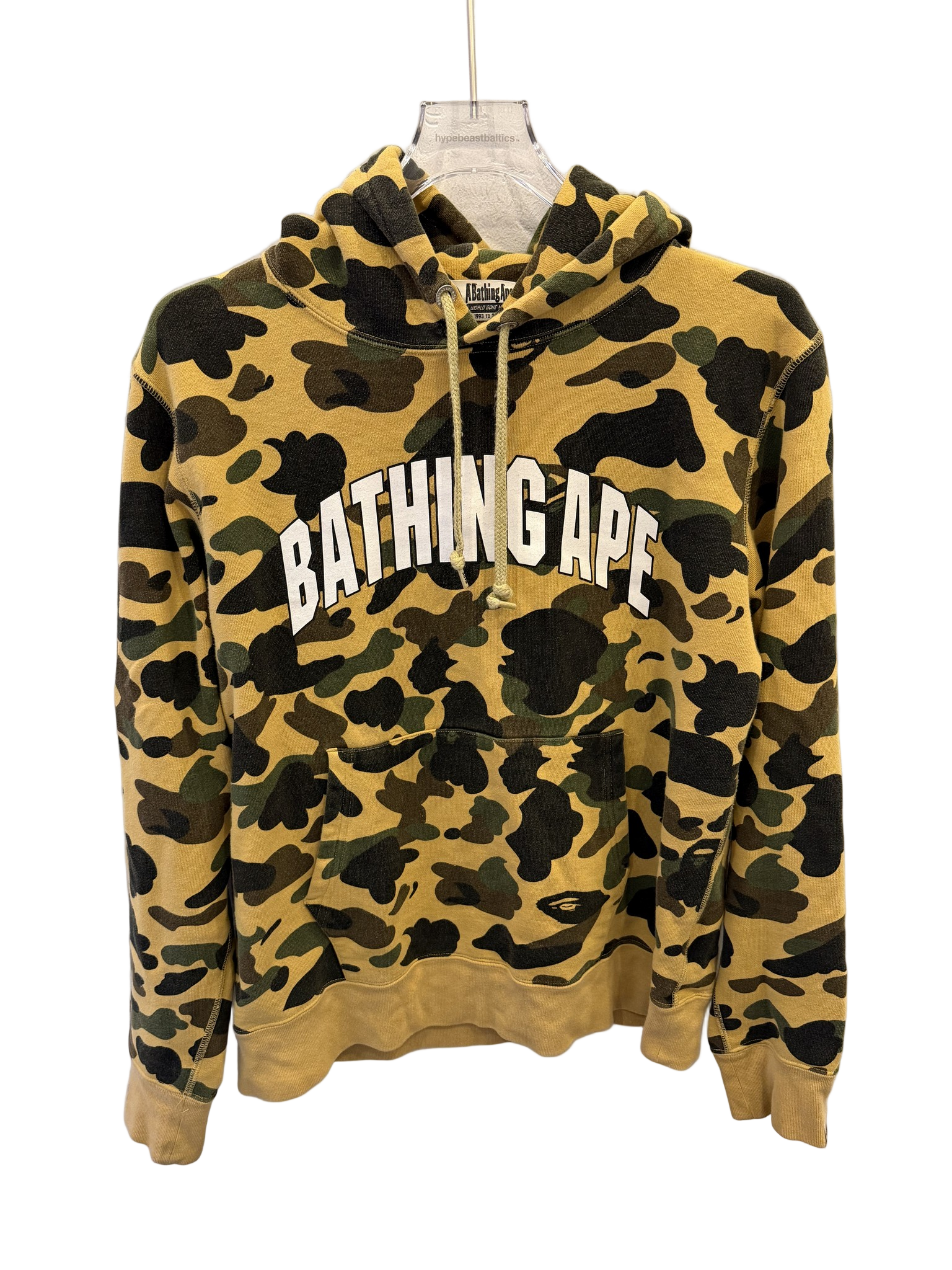 Used BAPE 1St Camo Pullover Hoodie (FW22) Yellow