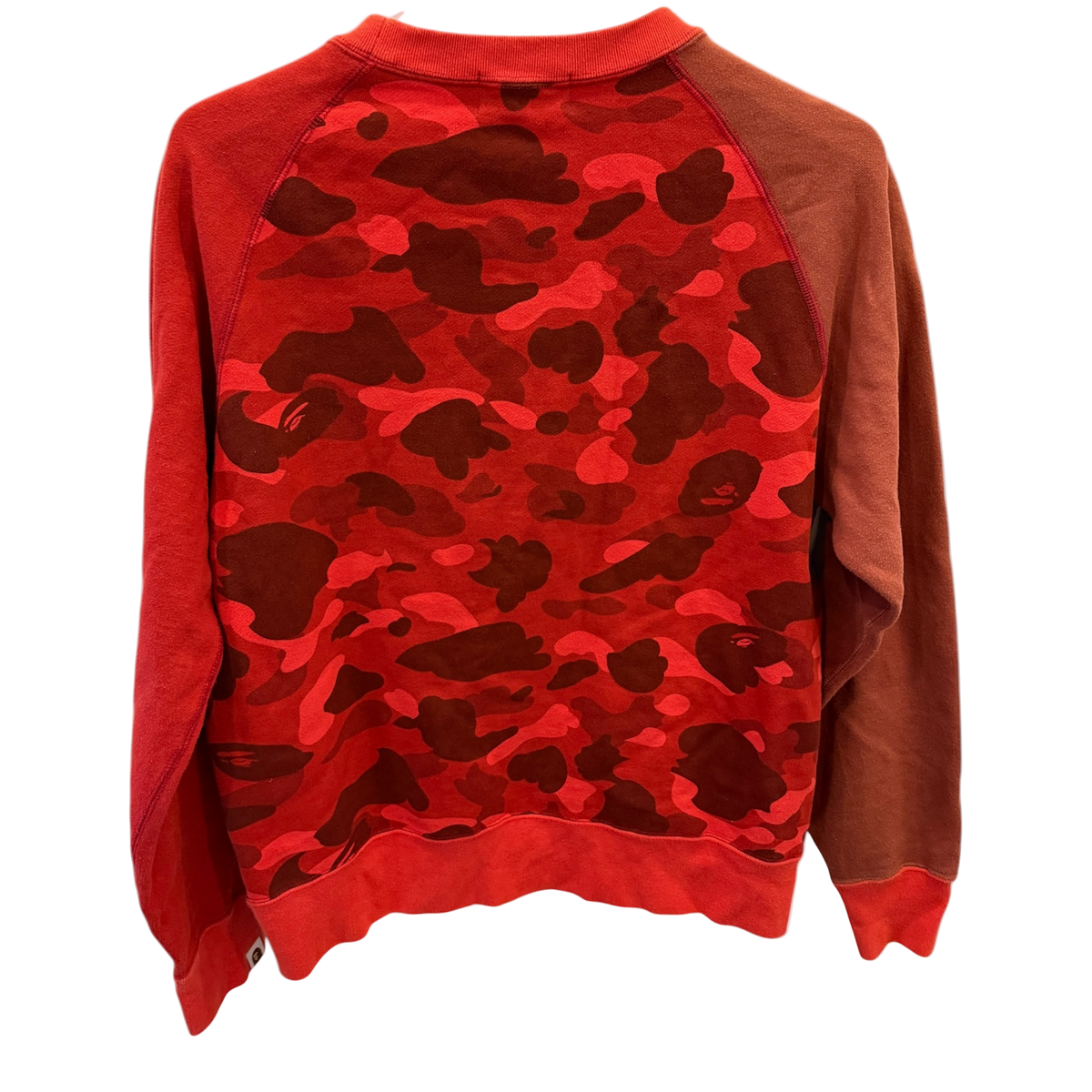 Used BAPE Color Camo College Crewneck (SS25) Red