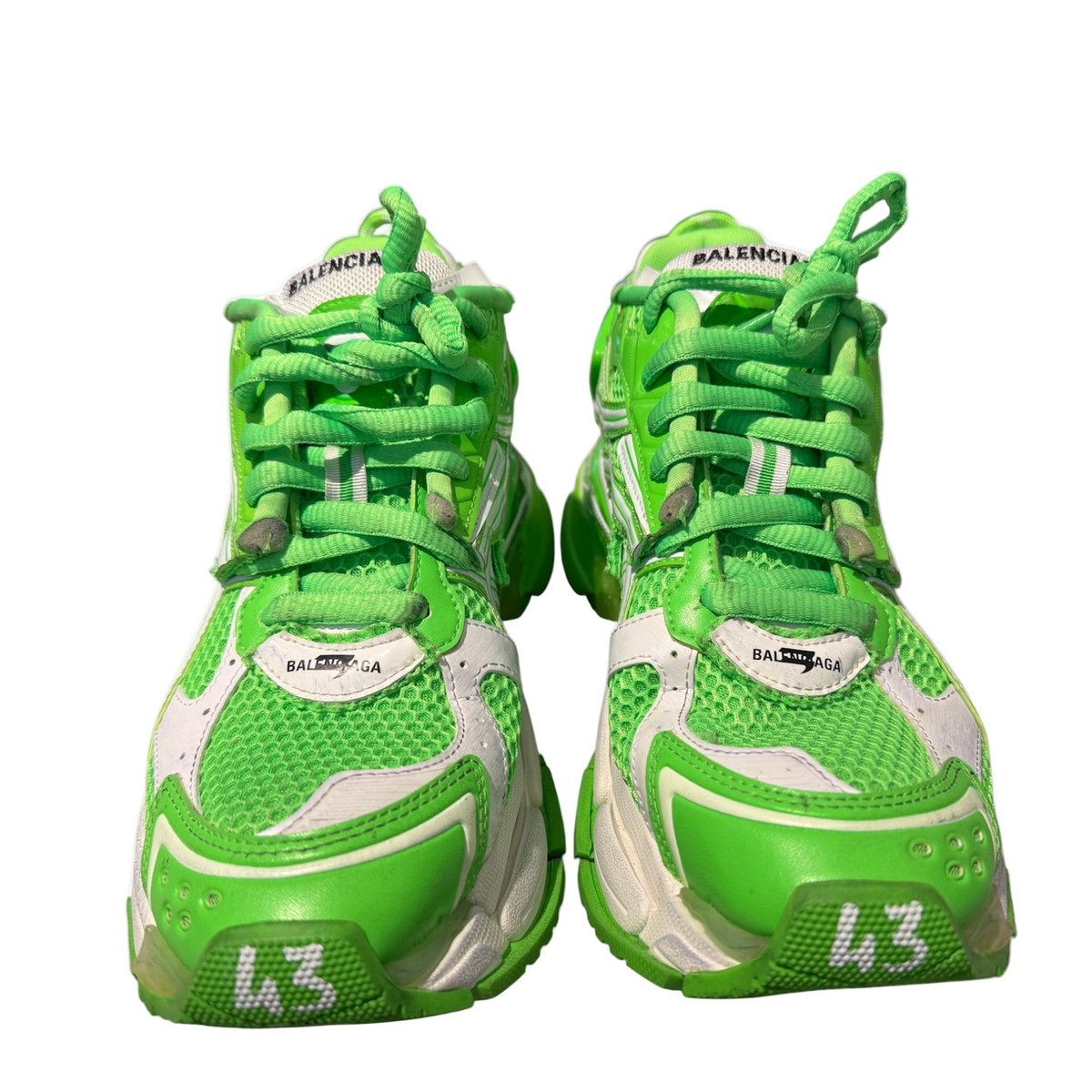 Used Balenciaga Runner Fluo Green