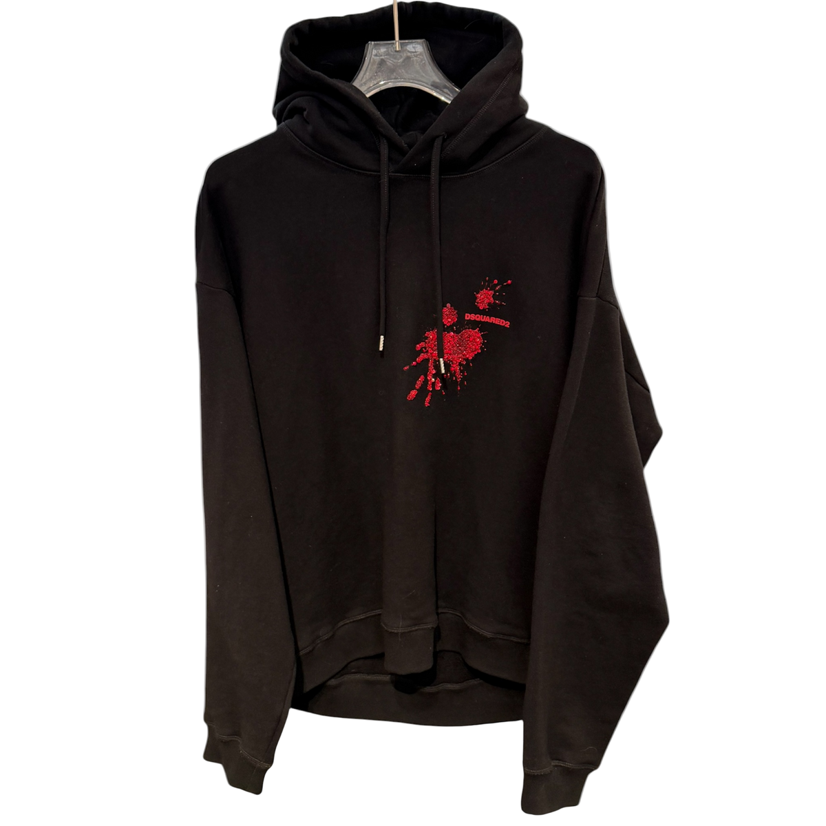 Used Dsquared2 Sequin-Embellishment Hooded Sweatshirt