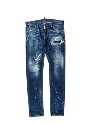 Used Dsquared2 Twimphony Paint Splatter Effect Jeans