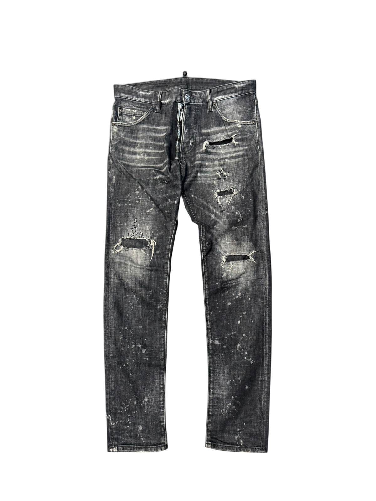 Used Dsquared2 Distressed High Waist Skinny Jeans