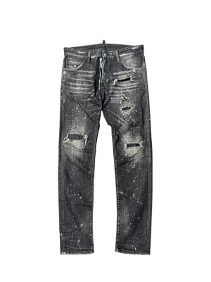 Used Dsquared2 Distressed High Waist Skinny Jeans