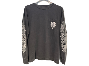 Used Chrome Hearts Vintage Wine Dagger Long Sleeve Shirt