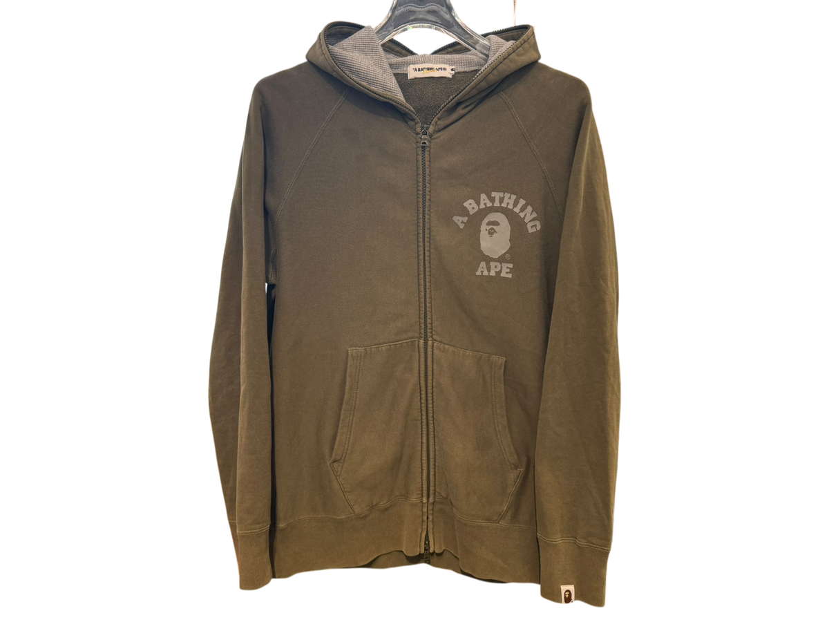Used A Bathing Ape Full-Zip Hoodie Olive