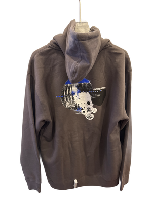 Fucking Awesome brinda zip-up hoodie charcoal