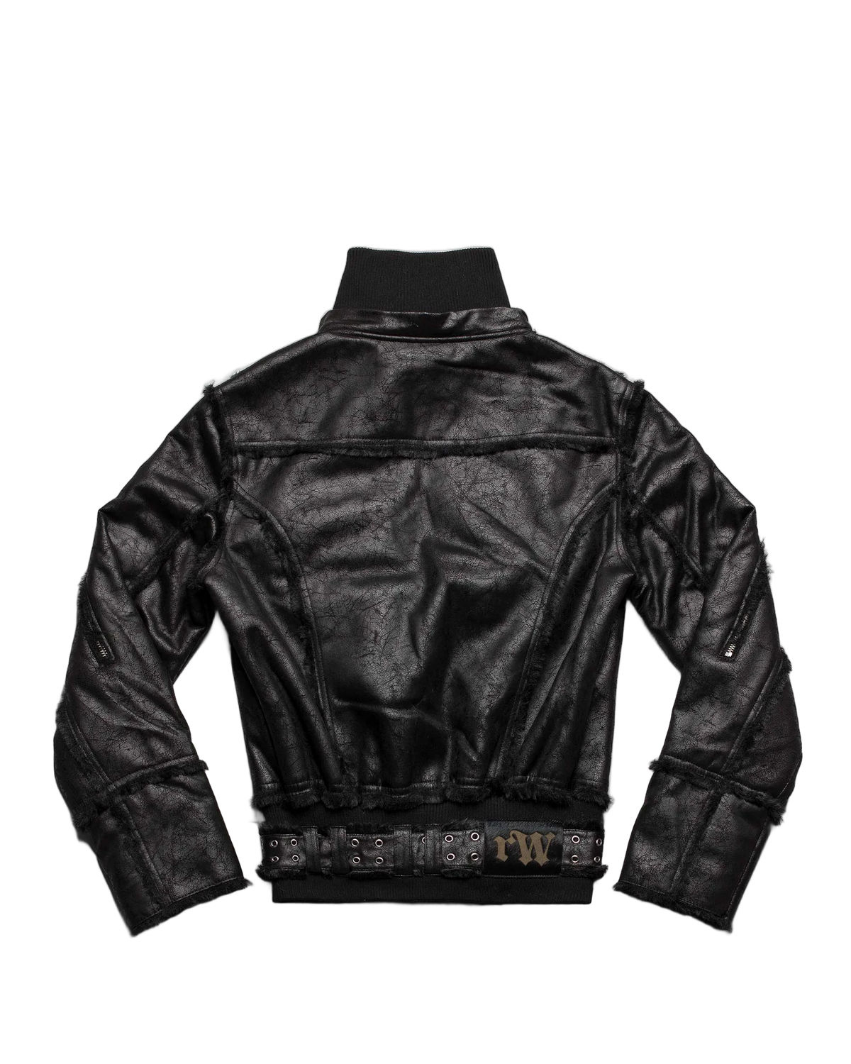 Racer Black Sheepskin Jacket
