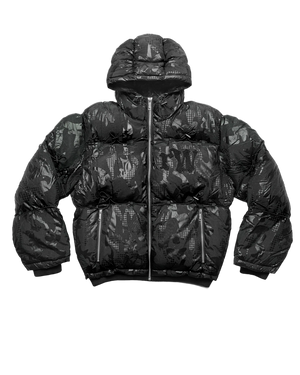 Racer Black Camo Puffer Jacket 4.0