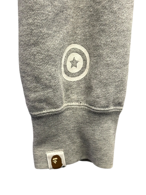 Used Bape '06 grey tiger full zip hoodie grey