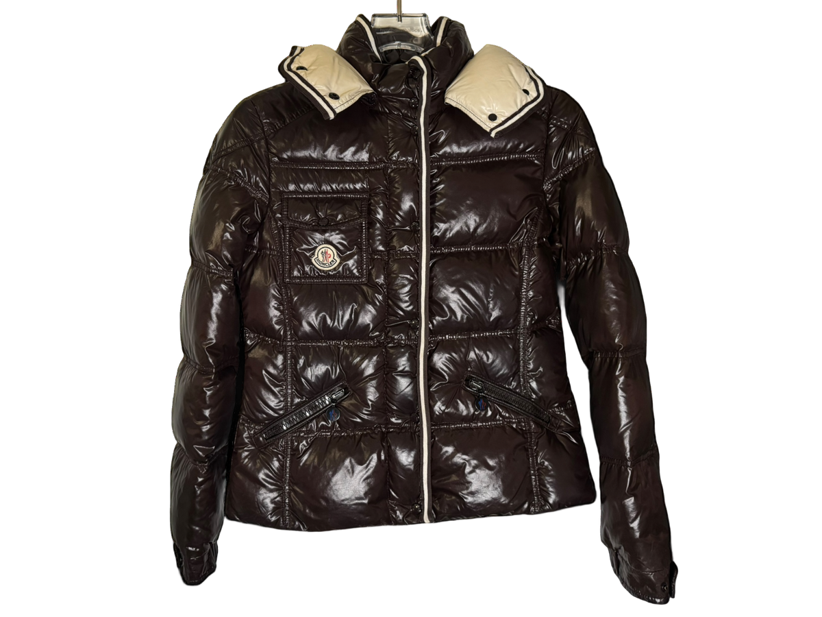 Used Moncler Women's Quincy Down Jacket Brown