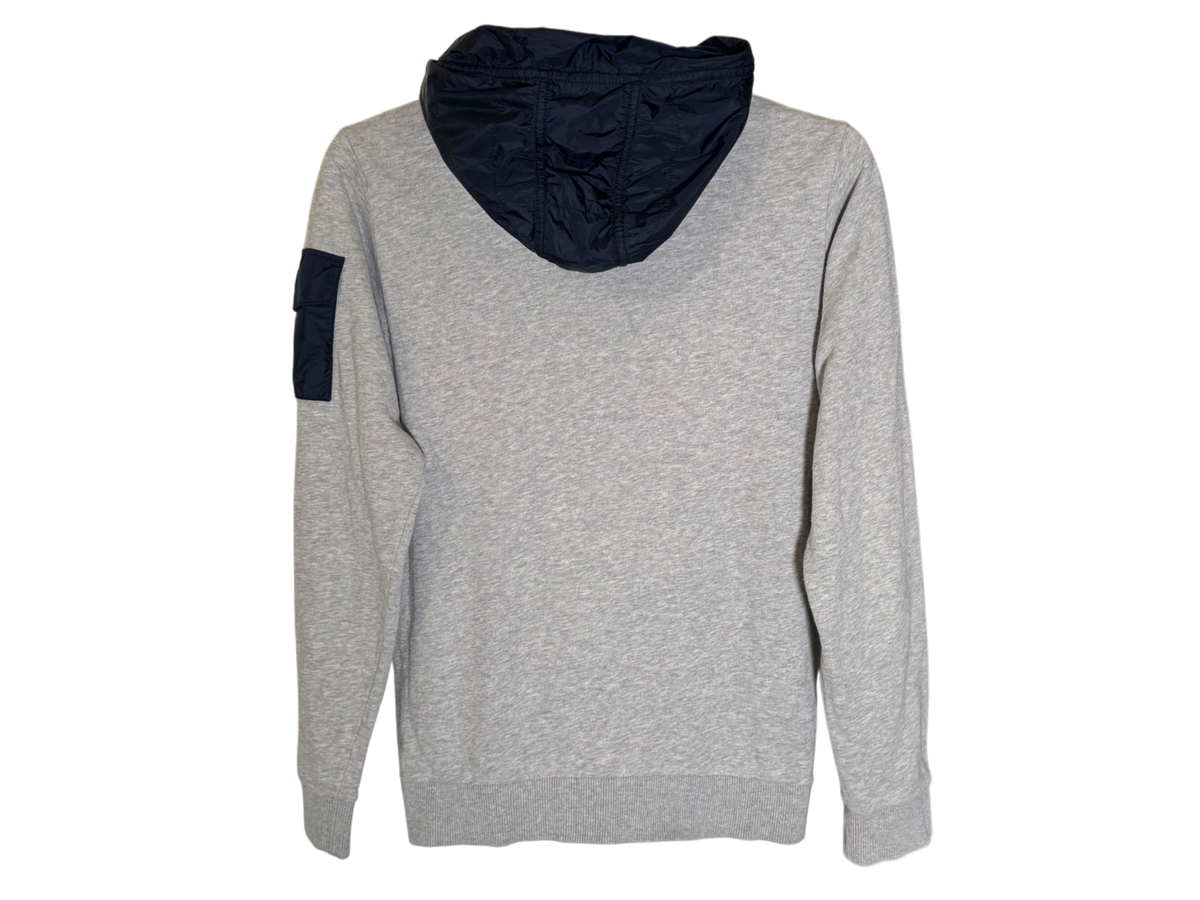 Used Moncler Zip Up Hoodie Grey/Navy