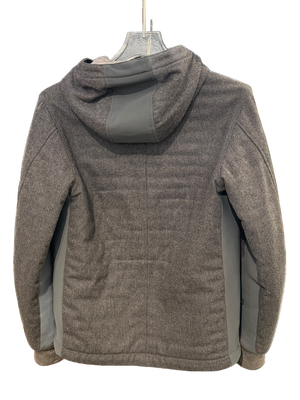 Used Stone Island Junior AW 2017 Hooded Felted Wool & Soft Shell Mixed Jacket