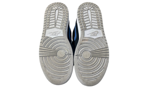 Nike Used Jordan 1 Mid Multi-Color Swoosh Black - test