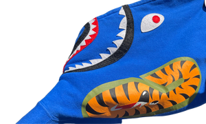 Bape Used Bape Blue Shark hoodie - 119251808