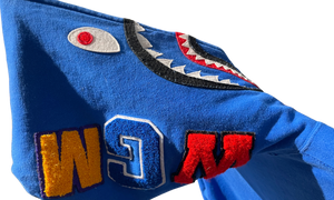 Bape Used Bape Blue Shark hoodie - 119251808