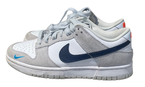 Nike Used Nike Dunk Low White Grey Navy Aqua Mini Swoosh - test