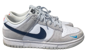 Nike Used Nike Dunk Low White Grey Navy Aqua Mini Swoosh - test