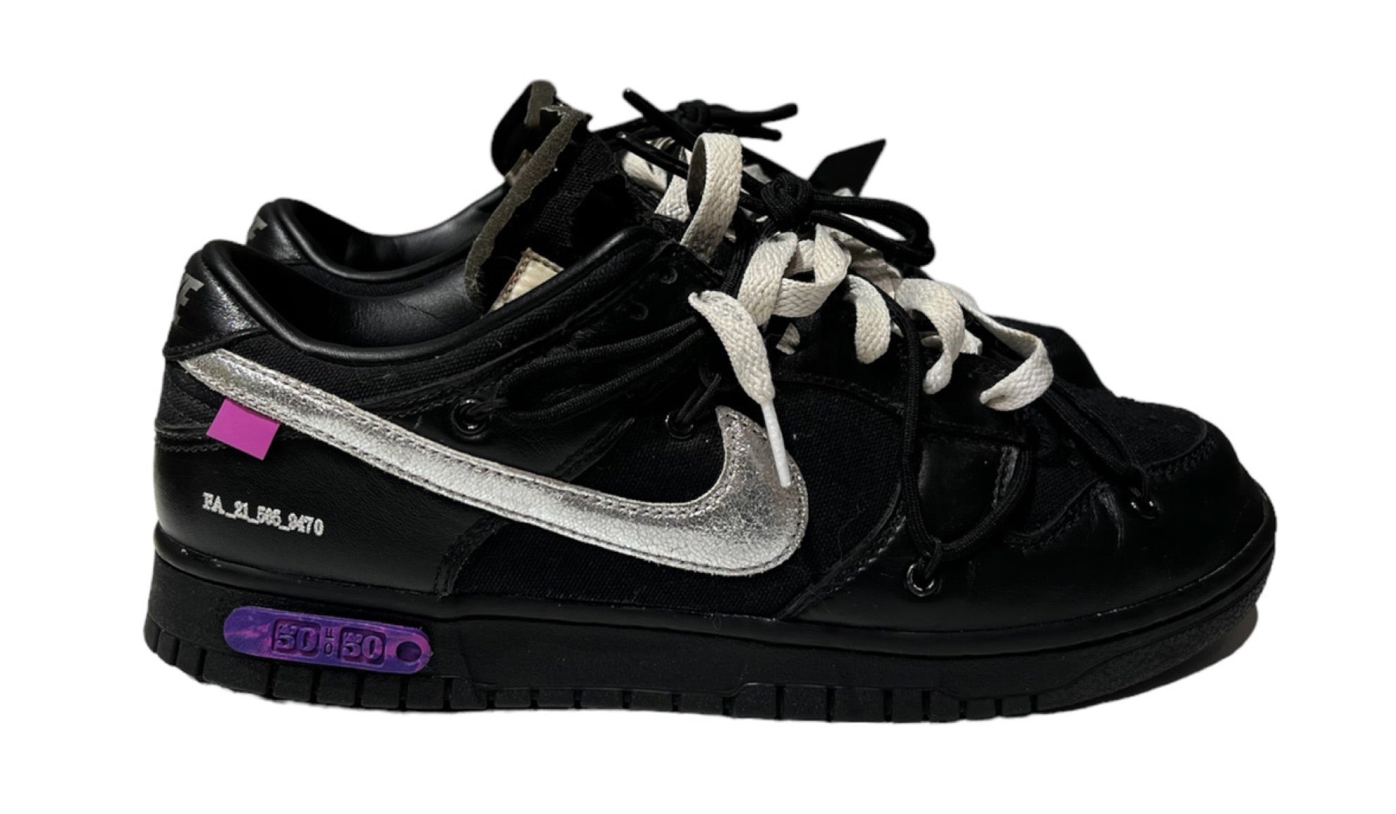 Used Nike Dunk Low Off-White Lot 50