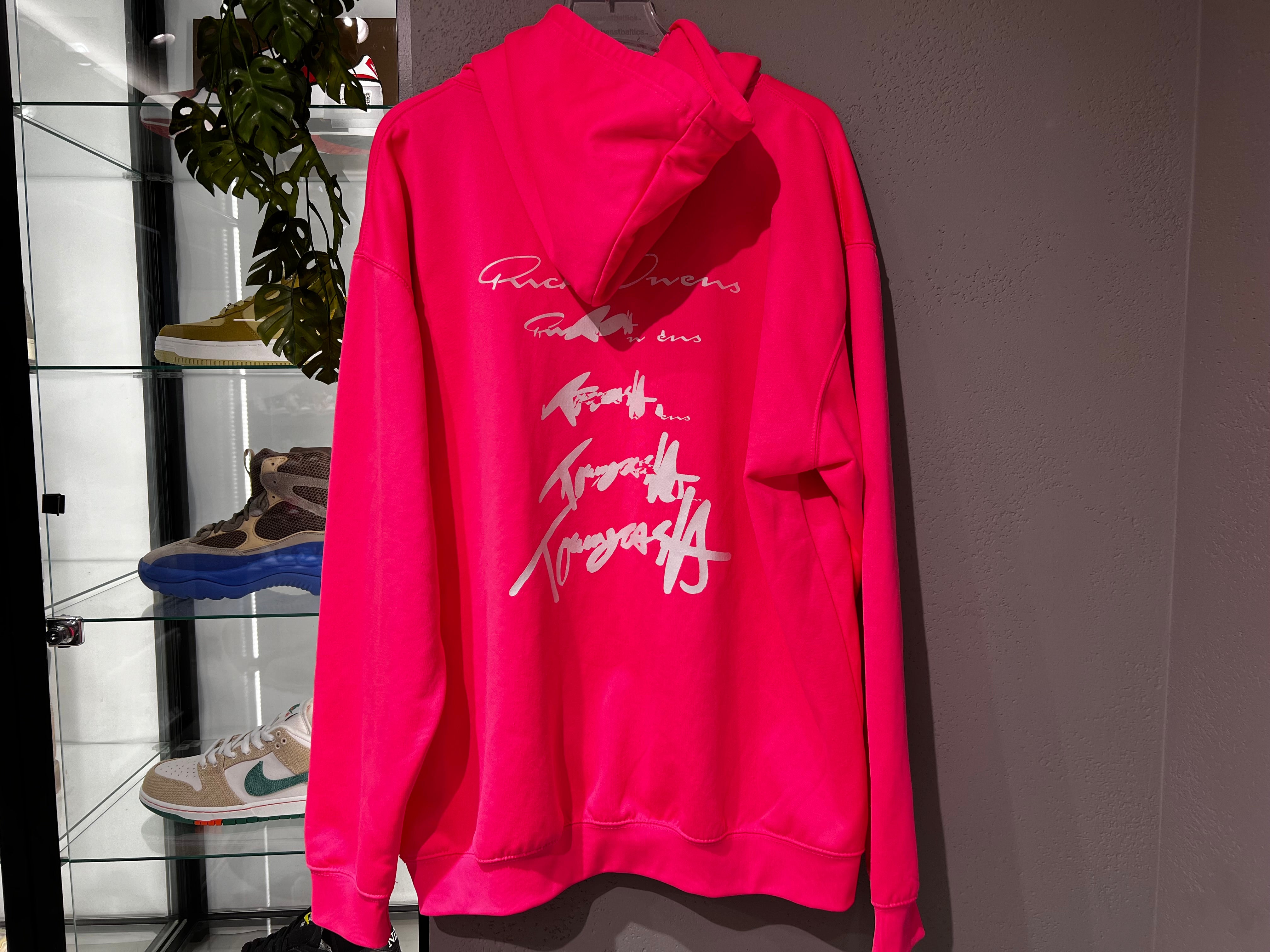 Used Rick Owens x Tommy Cash Merch Hoodie Pink