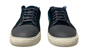 Lanvin Used LANVIN DBB1 SUEDE AND PATENT LEATHER SNEAKERS - test