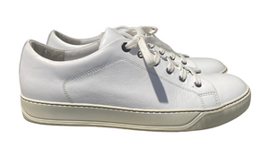 Lanvin Used LANVIN DBB1 LEATHER SNEAKERS WHITE - test