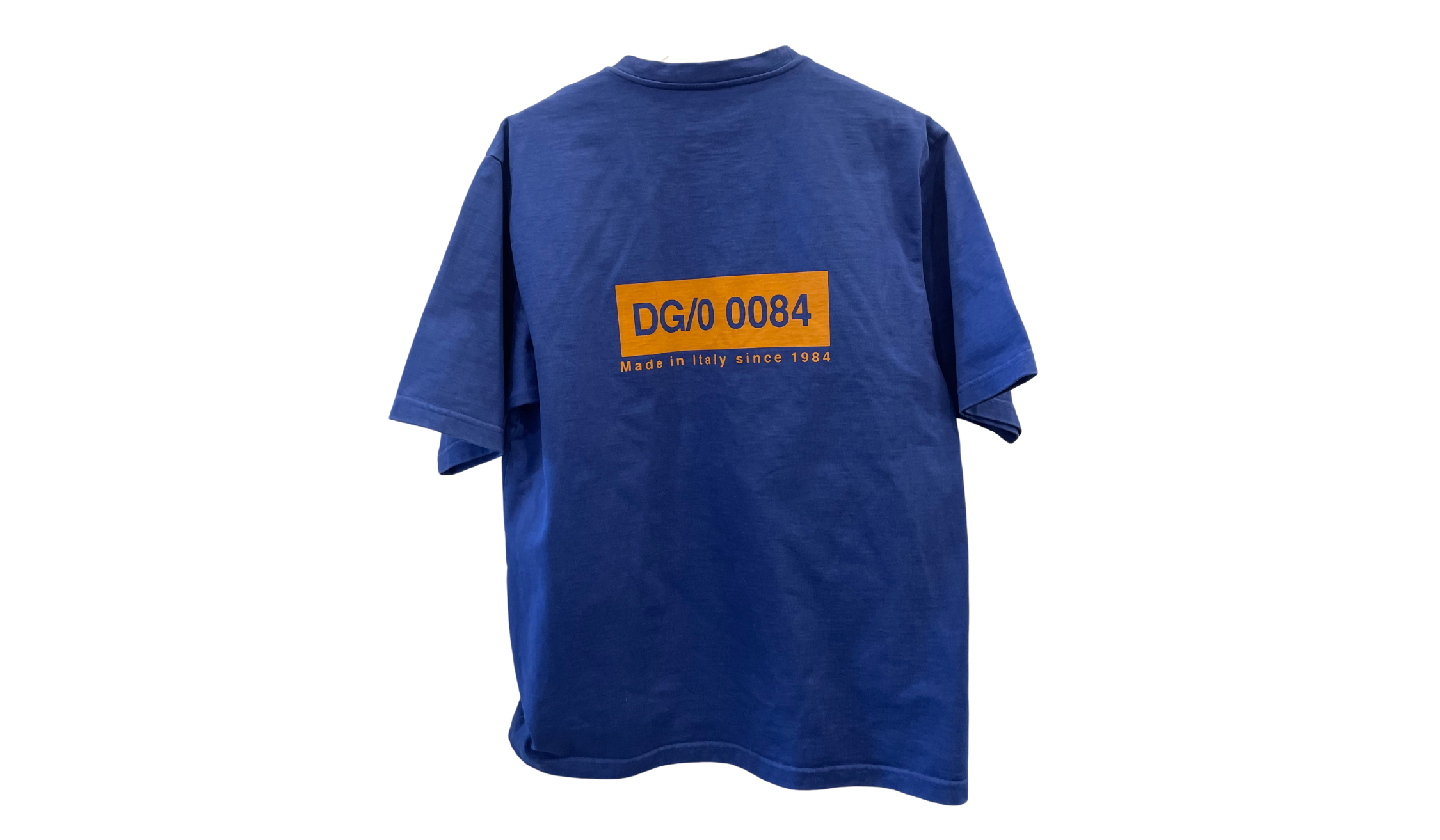 D&G Used DOLCE & GABBANA T-shirt Cotton Blue Logo Print - 224251502