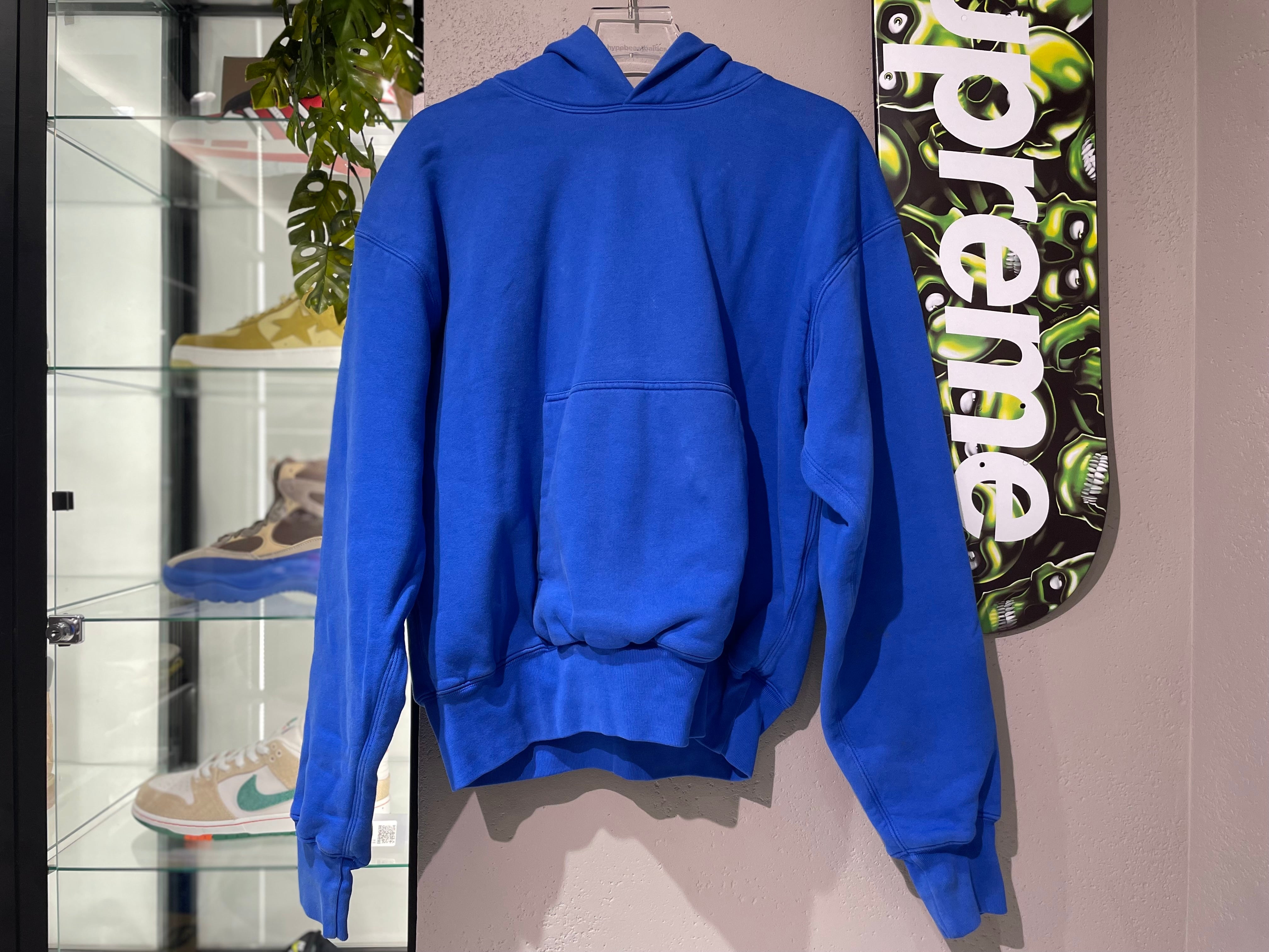Used yeezy gap perfect hoodie blue – hypebeastbaltics